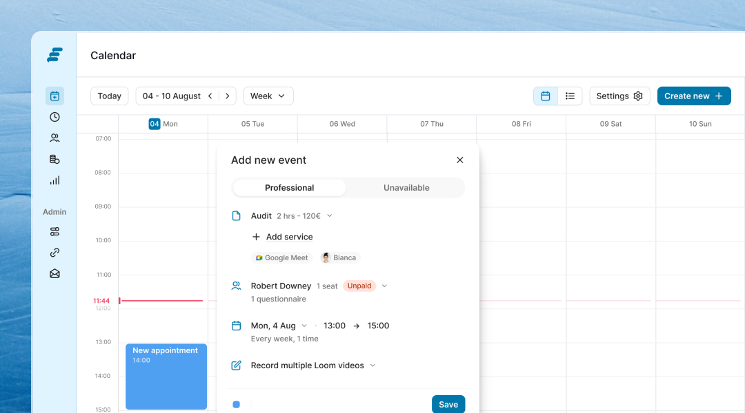 Manual appointments project